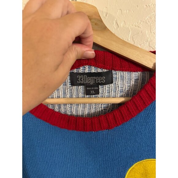 33 Degrees Santa Riding A Flamingo Ugly Christmas Sweater - Picture 6 of 11